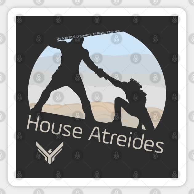 Dune - House Atreides Silhouette Sticker by Slightly Unhinged